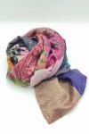 Foulard Seda Reversible Patchwork