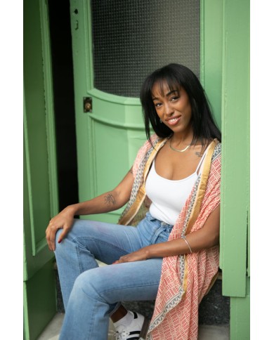 Chaleco Caramuxo Algodón fino Block Rojo