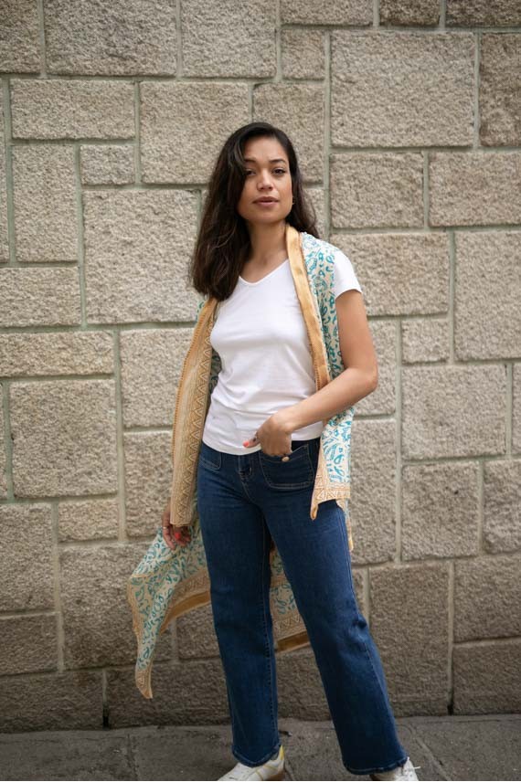 Chaleco Love Algodón fino Block