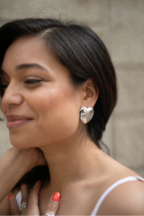 Pendientes Corazón Plata Pendientes Corazón Plata