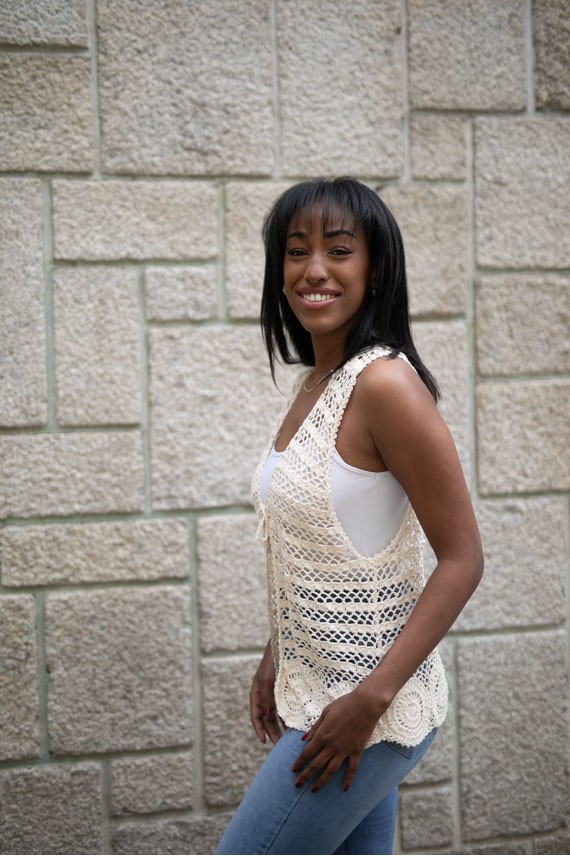 Chaleco de Crochet Boho Beige