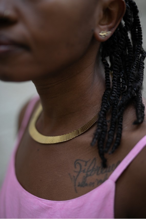 Gargantilla Plata Dorada Chanel