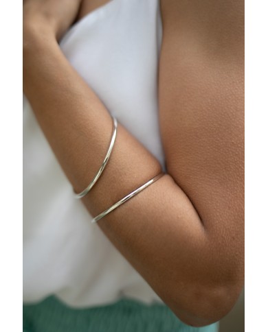 Pulsera Aro Lisa Plata de Ley