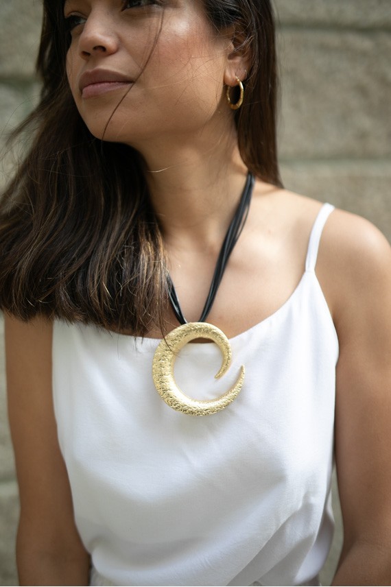 Collar Nautilus Oro Zamak Collar Nautilus Oro Zamak