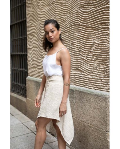 Falda asimétrica algodón rústico Wheel Falda asimétrica algodón rústico Wheel