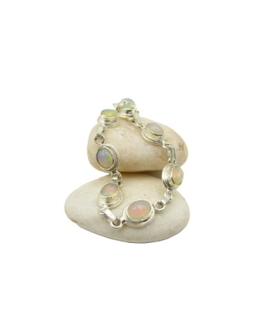 Pulsera de Plata de Ley con Piedra Luna Nirva Pulsera de Plata de Ley con Piedra Luna Nirva