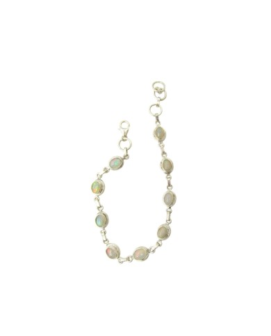 Pulsera de Plata de Ley con Piedra Luna Nirva Pulsera de Plata de Ley con Piedra Luna Nirva