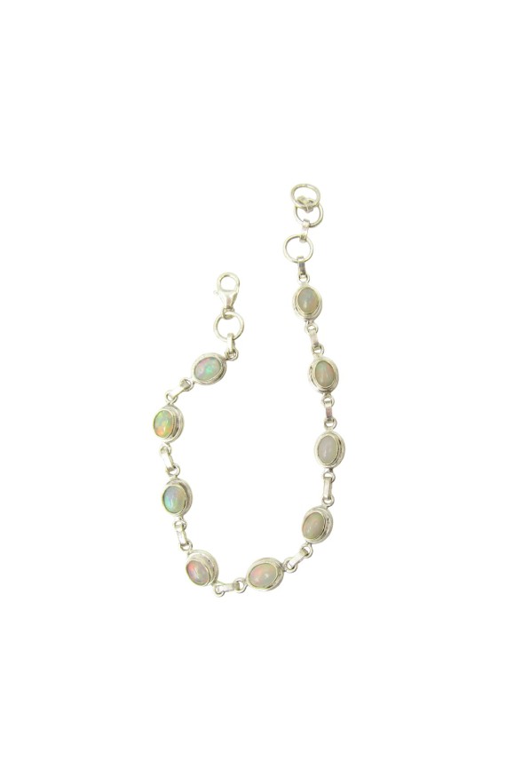 Pulsera de Plata de Ley con Piedra Luna Nirva Pulsera de Plata de Ley con Piedra Luna Nirva