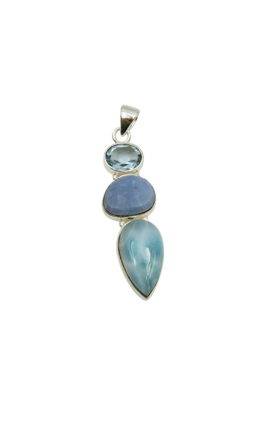 Colgante Bahari – Plata de Ley y Piedras Naturales Colgante Bahari – Plata de Ley y Piedras Naturales