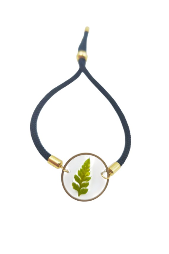 Pulsera Resina Flor Helecho