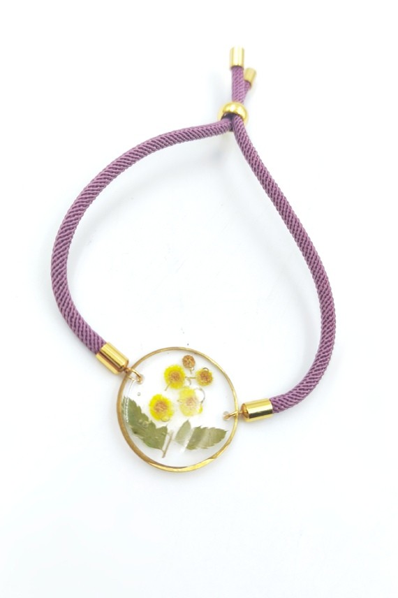 Pulsera Resina Flor Margarita