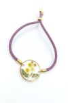 Pulsera Resina Flor Hojas