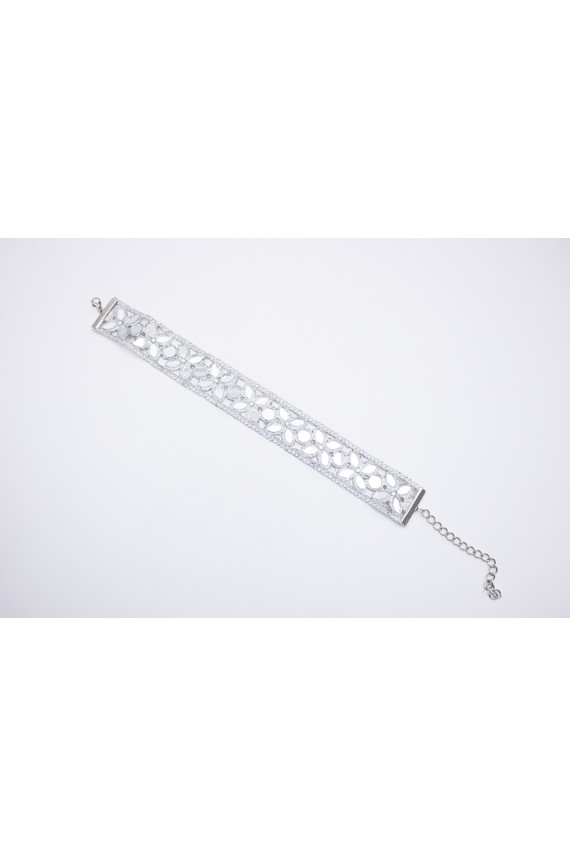 Choker Boho Plateado Pedrería Choker Boho Plateado Pedrería