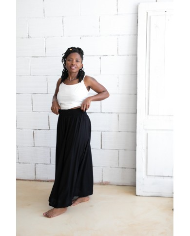 Falda Larga Viscosa Fluida