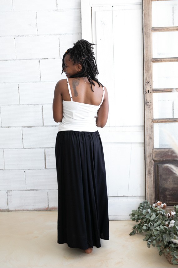 Falda Larga Viscosa Fluida