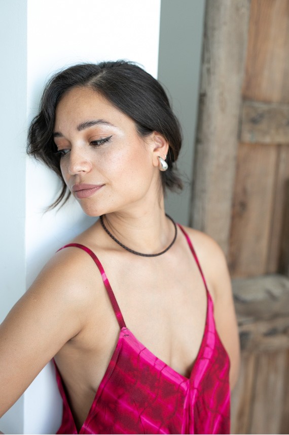 Collar trenza cuero Pampa unisex