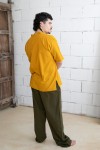 Pantalón largo unisex de tejido fino con cintura elástica y bolsillos laterales Pantalón largo unisex de tejido fino con cintura elástica y bolsillos laterales