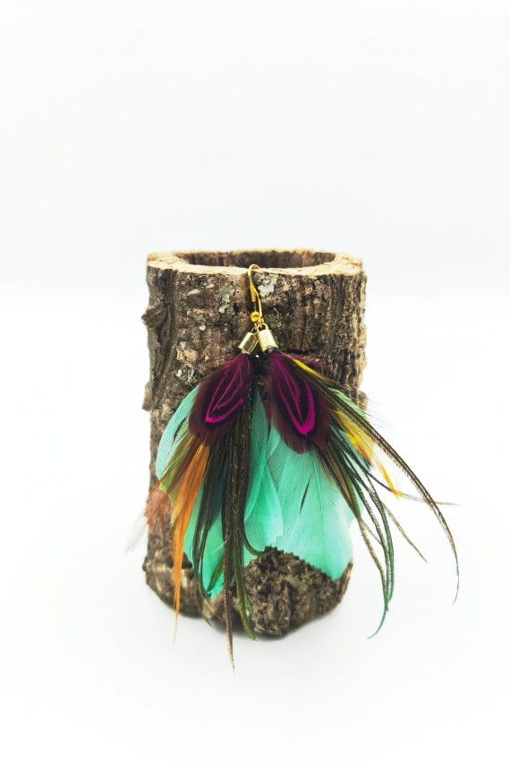 Pendientes pluma Yann Pendientes pluma Yann