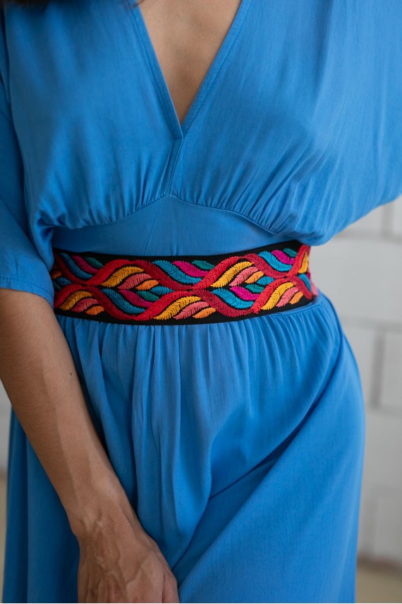 Cinturón tela colorful