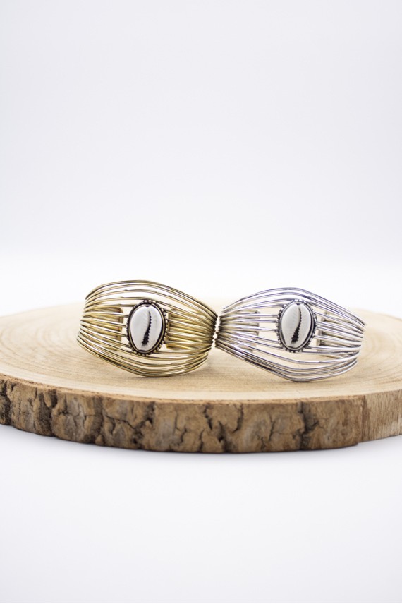 Brazalete Ancho Cauri Boho