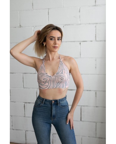 Top reversible Seda Nessy sari rosa Top reversible Seda Nessy sari rosa