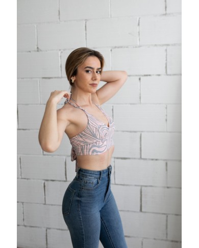 Top reversible Seda Nessy sari rosa Top reversible Seda Nessy sari rosa
