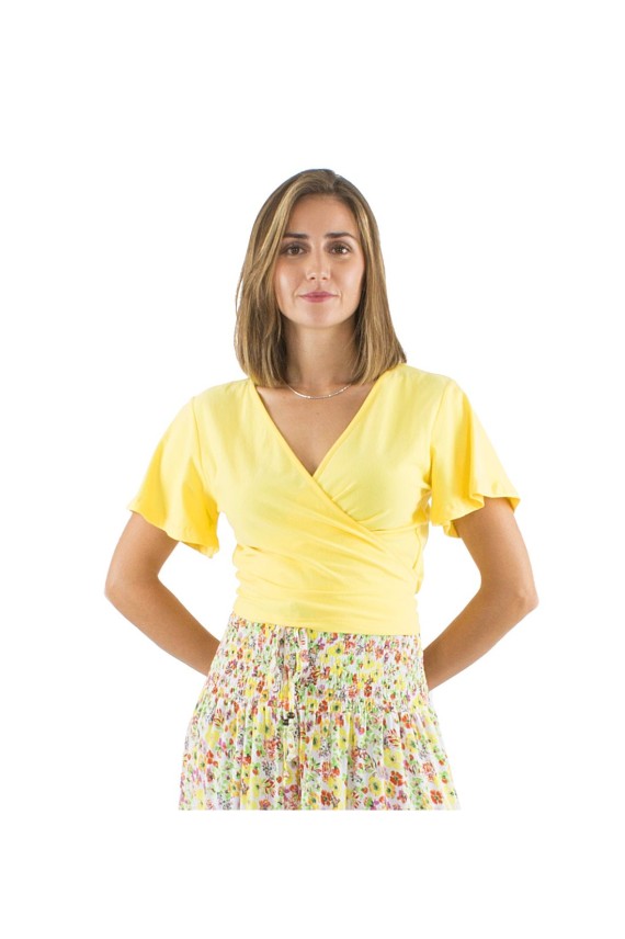 Camiseta mangas Cortas Cruzada