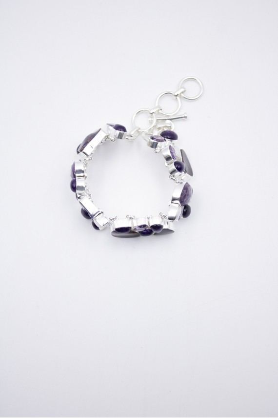 Pulsera Plata Amatista Pulsera Plata Amatista