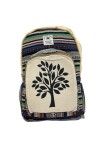Mochila Saco seda flor azul Mochila Saco seda flor azul