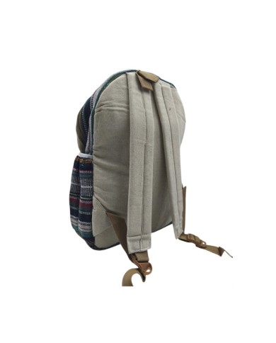 Mochila Étnica Algodón Azul