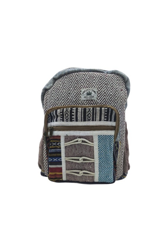 Mochila Étnica Algodón Cuerdas Azul Mochila Étnica Algodón Cuerdas Azul