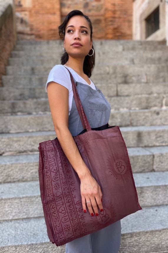 Bolso tela grande Sol de Om Bolso tela grande Sol de Om