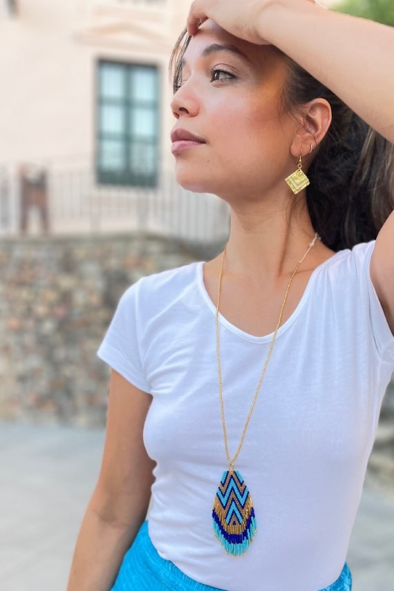 Collar Ethnia cuentas Bhamini Collar Ethnia cuentas Bhamini