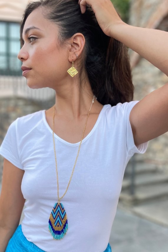 Collar Ethnia cuentas Bhamini Collar Ethnia cuentas Bhamini
