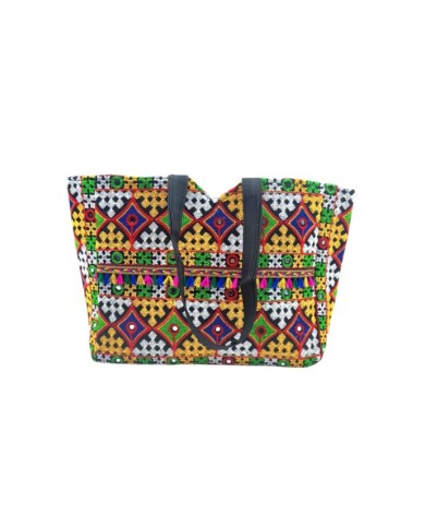 Bolso Algodón Andhra Espejos Multicolor Bolso Algodón Andhra Espejos Multicolor