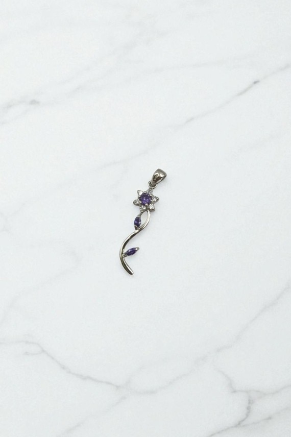 Colgante Plata Flor