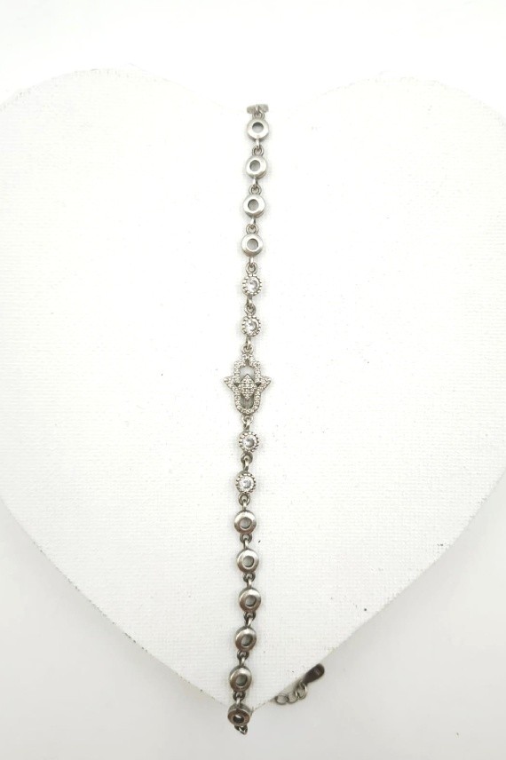 Pulsera plata Hamsa