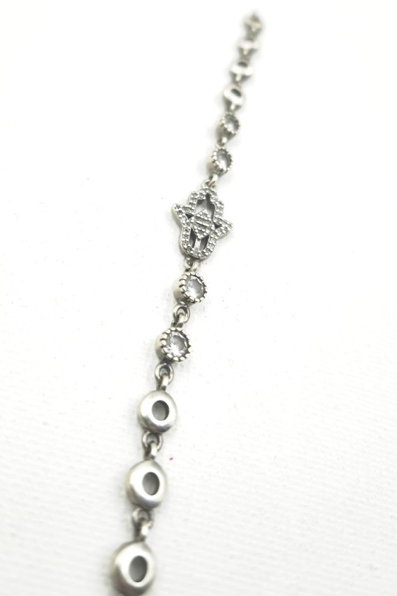 Pulsera plata Hamsa