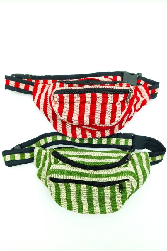 Riñonera Nepal Rayas Crema