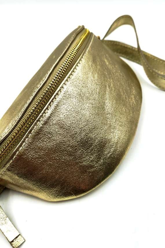 Riñonera de piel con cremallera y correa ajustable Samarkanda Riñonera de piel con cremallera y correa ajustable Samarkanda