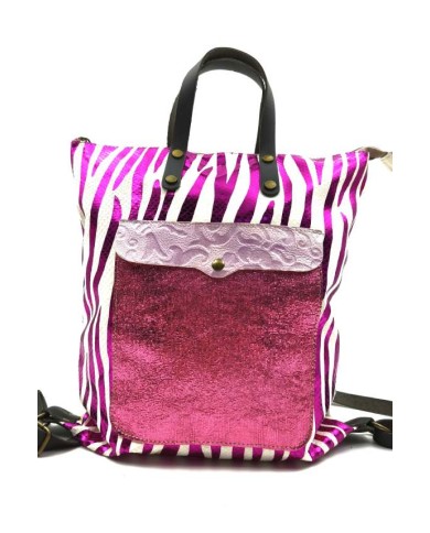 Mochila Piel Shining Zebra Mochila Piel Shining Zebra