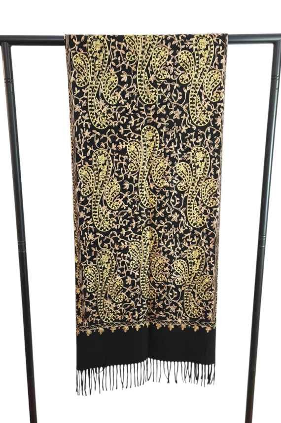 Pañuelo Pashmina Cashmere Hilo dorado