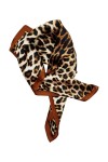Pañuelo cuadrado animal print leopardo 70x70 Samarkanda