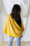 Pañuelo Pashmina Cashmere Hilo dorado