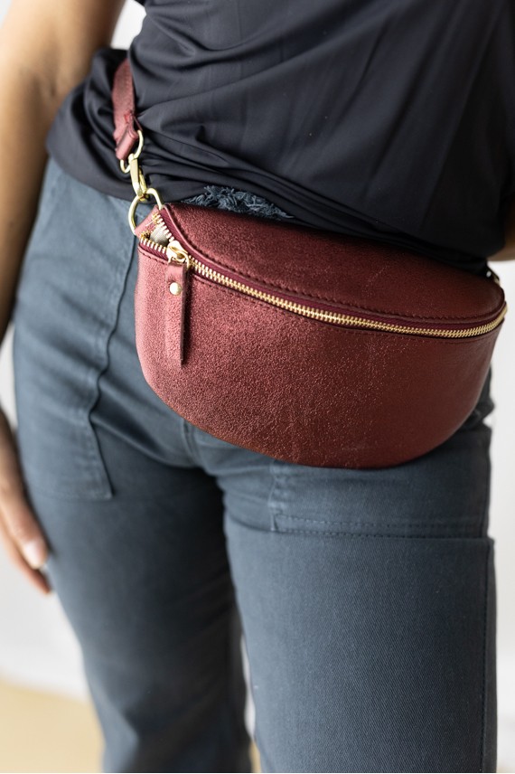 Riñonera Piel Sheeran brillo Riñonera Piel Sheeran brillo