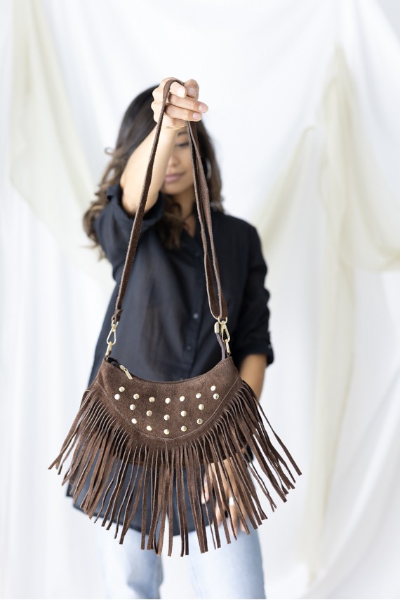 Bolso Tachuelas y Flecos Kila Bolso Tachuelas y Flecos Kila