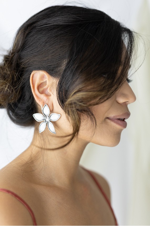 Pendientes Zamak Flor Grecanico