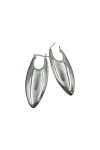 Pendientes aro huecos plata flecha