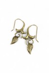 Pendientes Rama y Hoja Dorados