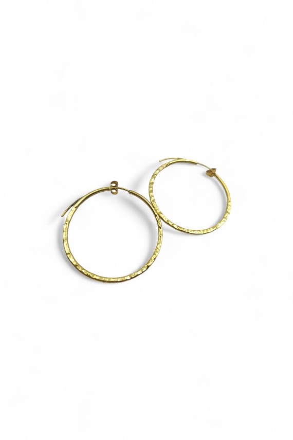 Pendientes Aro Plano Dorado free Níquel Pendientes Aro Plano Dorado free Níquel